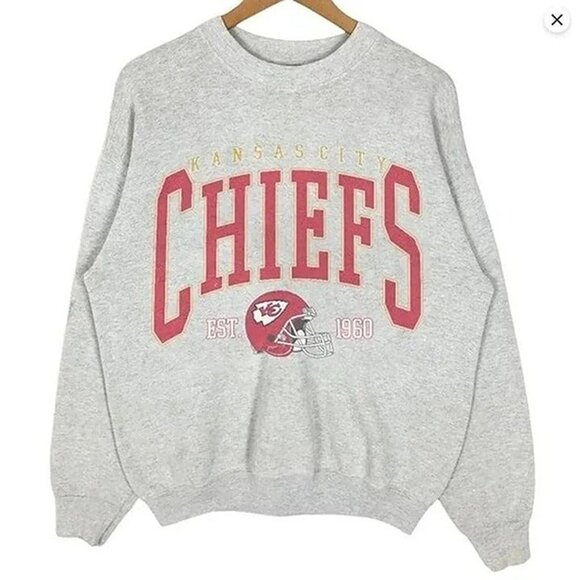 Kansas City Chiefs Crewneck Sweatshirt Stylish Retro Football Team Gift 17 - Picture 1 of 6